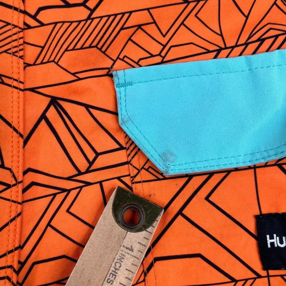 Hurley orange geometric